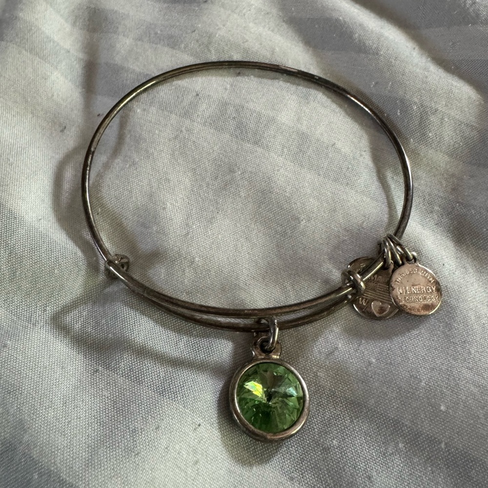 Alex and ani peridot bangle